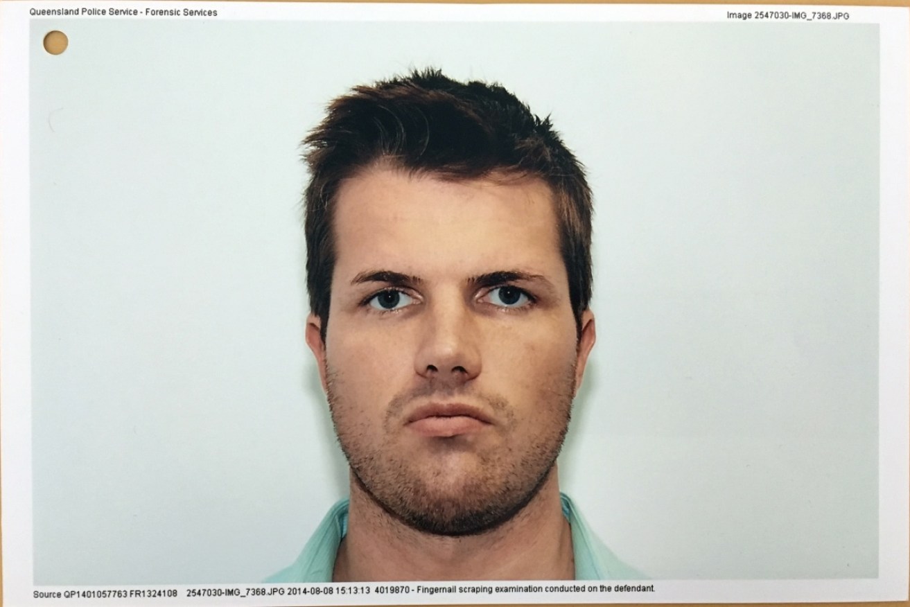 A police photograph of Gable Tostee taken after his arrest in 2014. Photo: AAP.