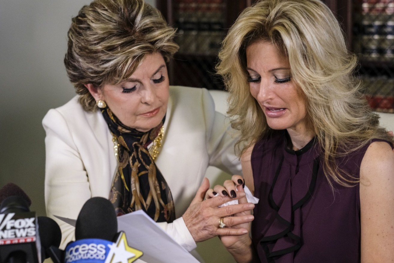 Zervos (right) says Trump made unwanted sexual contact.
