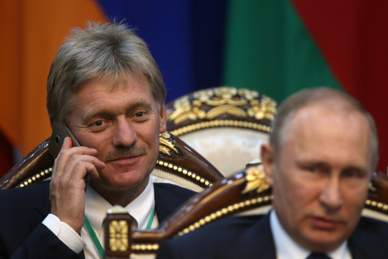 Dmitry Peskov (left) has rubbished the claims.