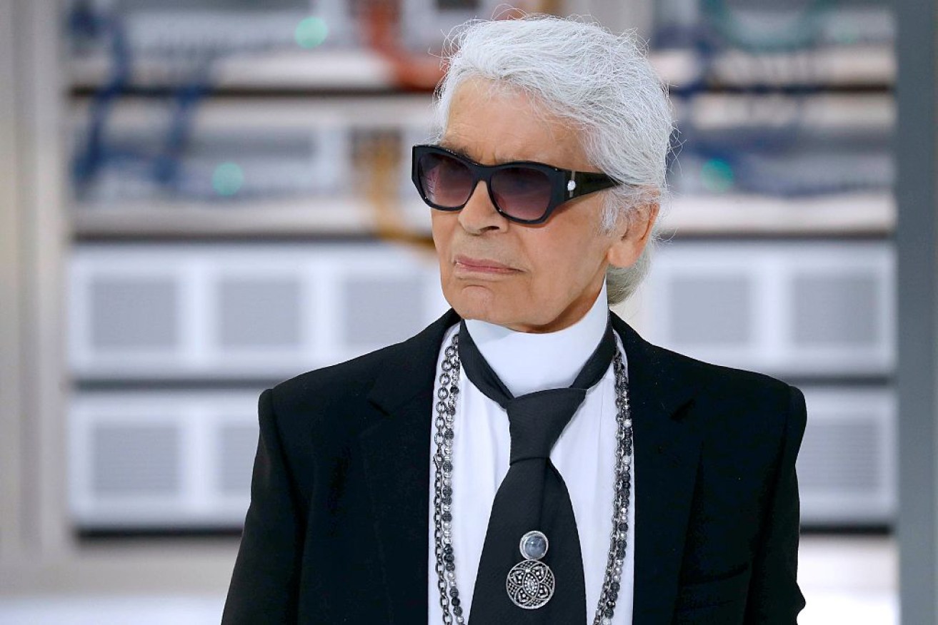 German fashion designer and Chanel couturier Karl Lagerfeld.