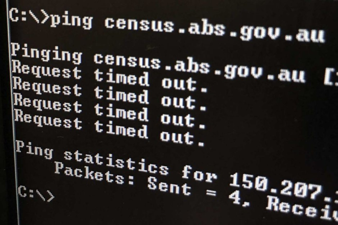 The census website was out of action for nearly two whole days