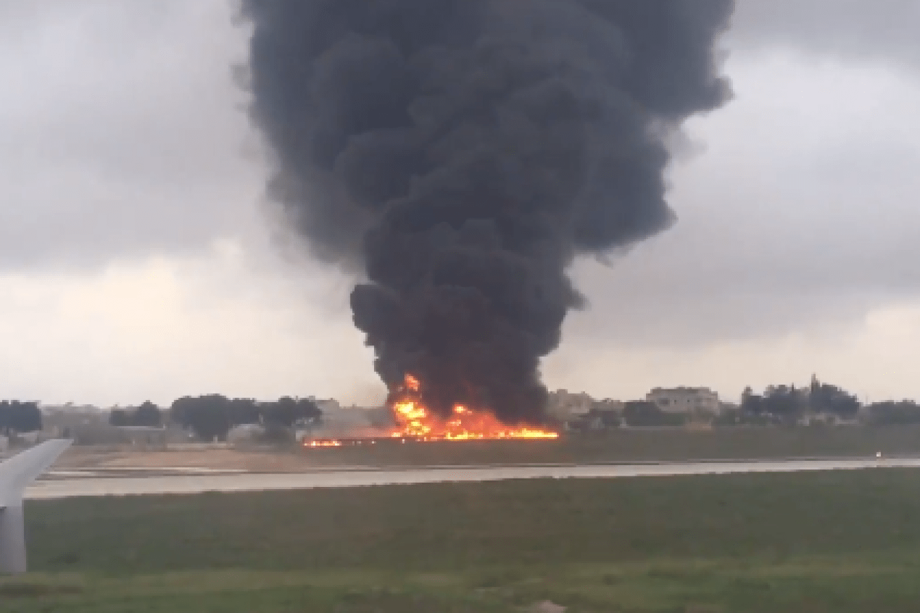 Light plane crashes in Malta, killing five people.