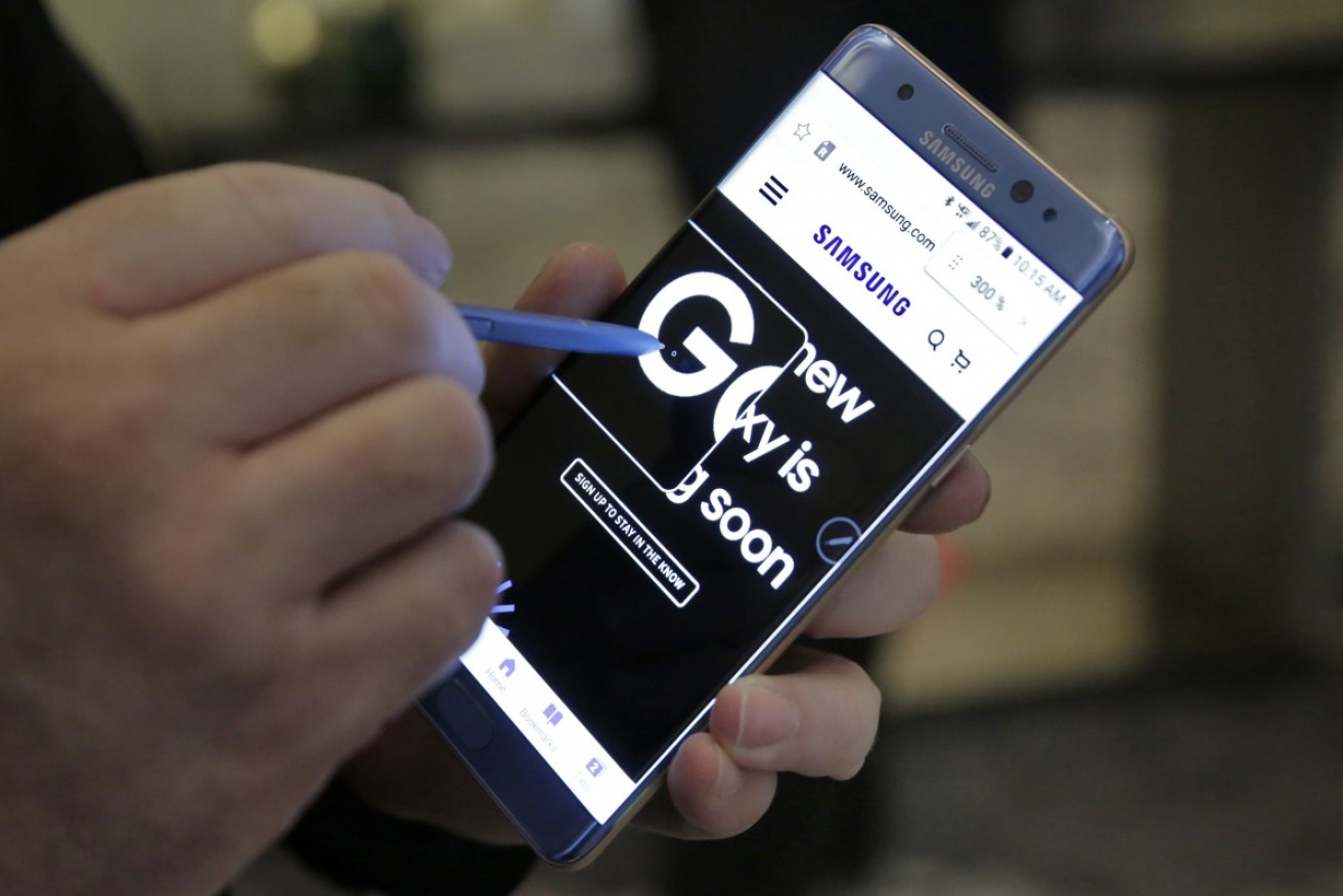 Samsung's Galaxy Note 7 smartphones have been plagued by overheating problems.