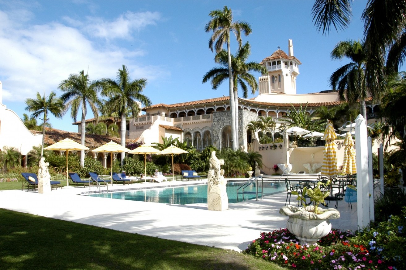 Mr Trump's Mar-a-Lago estate in Palm Beach, Florida, where he ordered the missile strike before having dinner with President Xi. Photo: Getty.