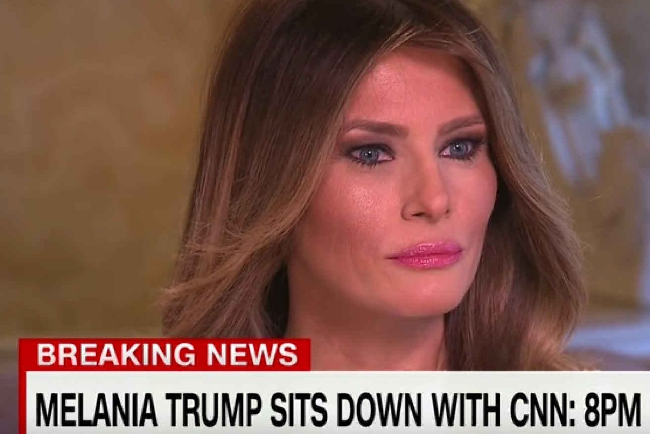 Melania Trump says her husband was egged on in the Access Hollywood tapes.