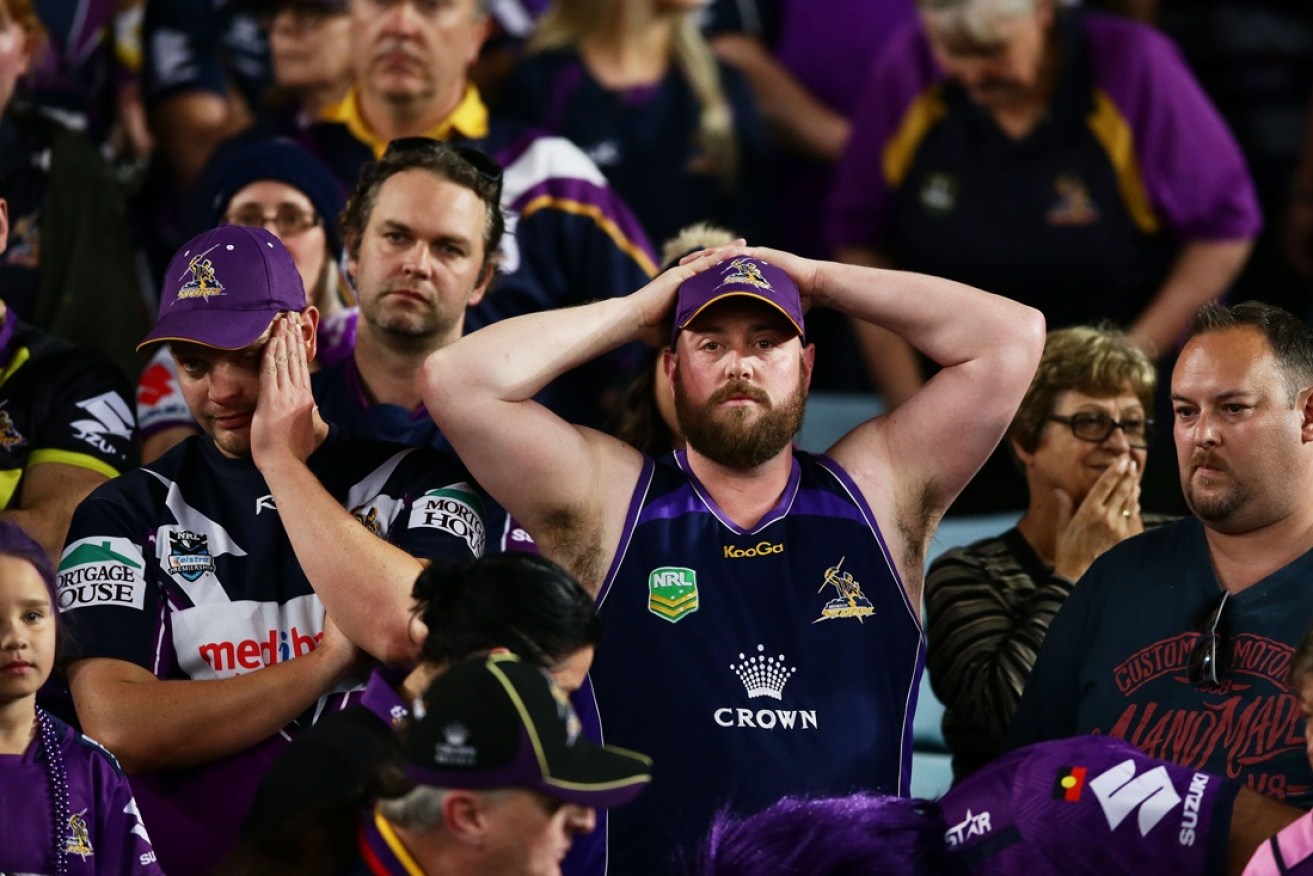 Melbourne Storm fans were unhappy.