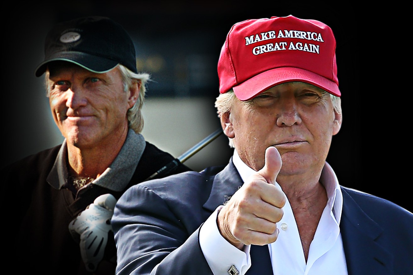 Donald Trump and Greg Norman are old pals.