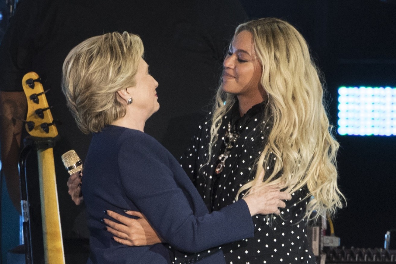 Clinton uses Beyonce to woo young voters.