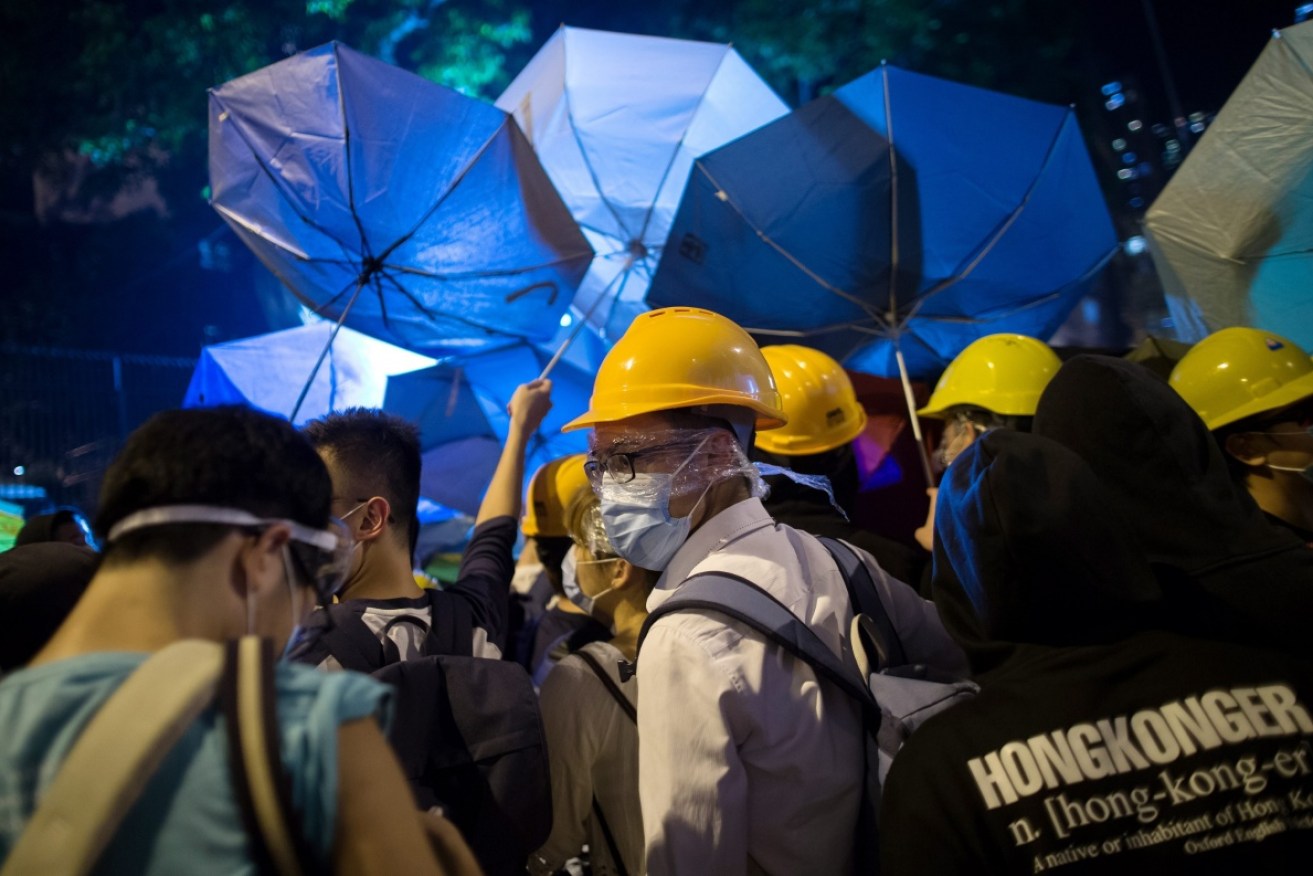 Thousands of protestors marched through Hong Kong's streets to protest over Chinese interference in the nation.