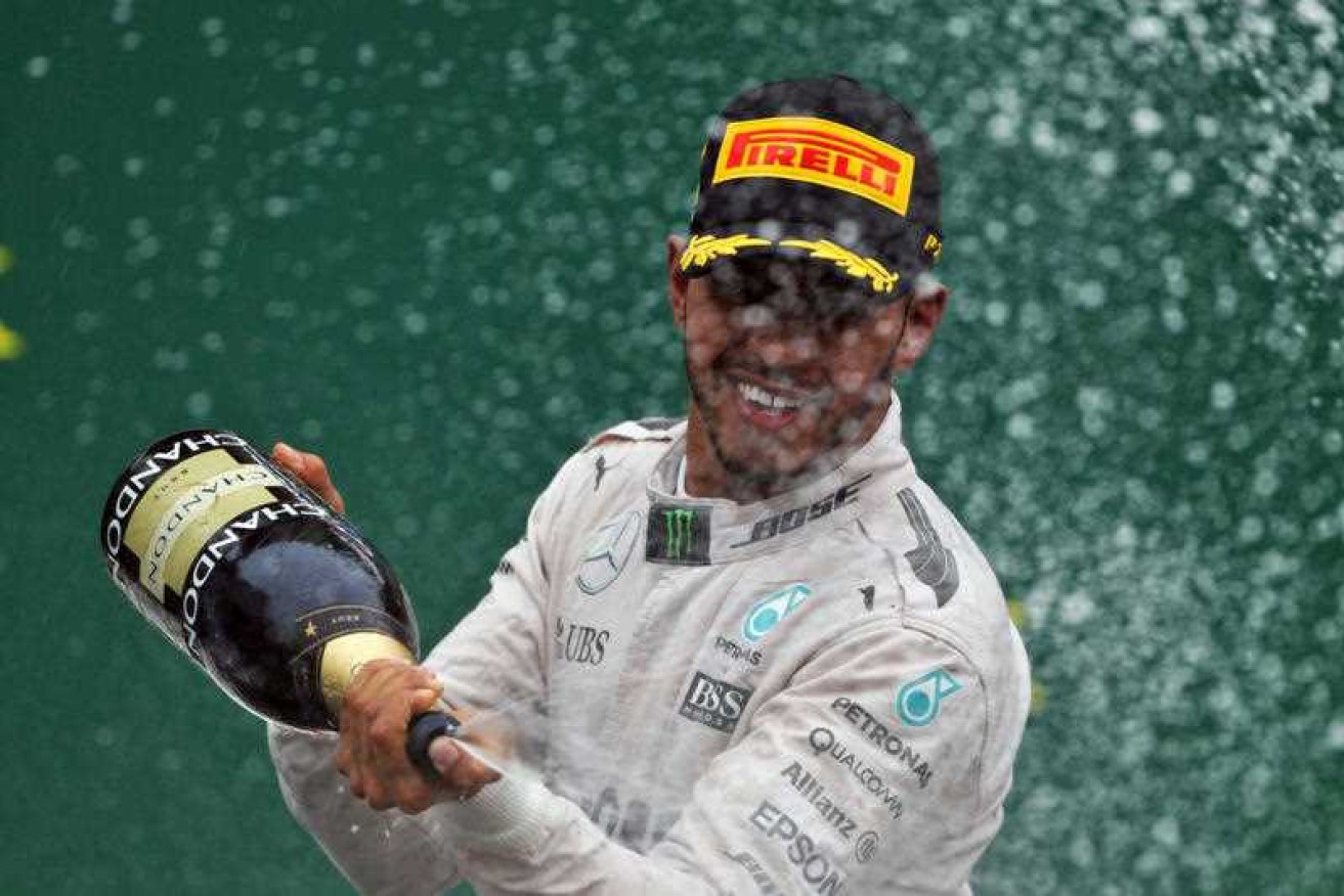 "I was generally just chilling up front": Lewis Hamilton.