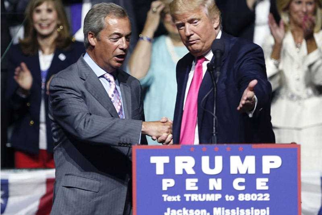 Nigel Farage spoke at a Trump rally during the US campaign and visited the president-elect after his victory.