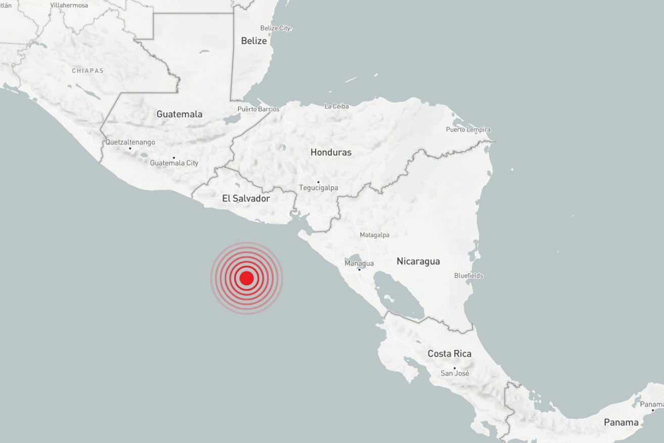 The quake was centred 49km southwest of El Salvador.