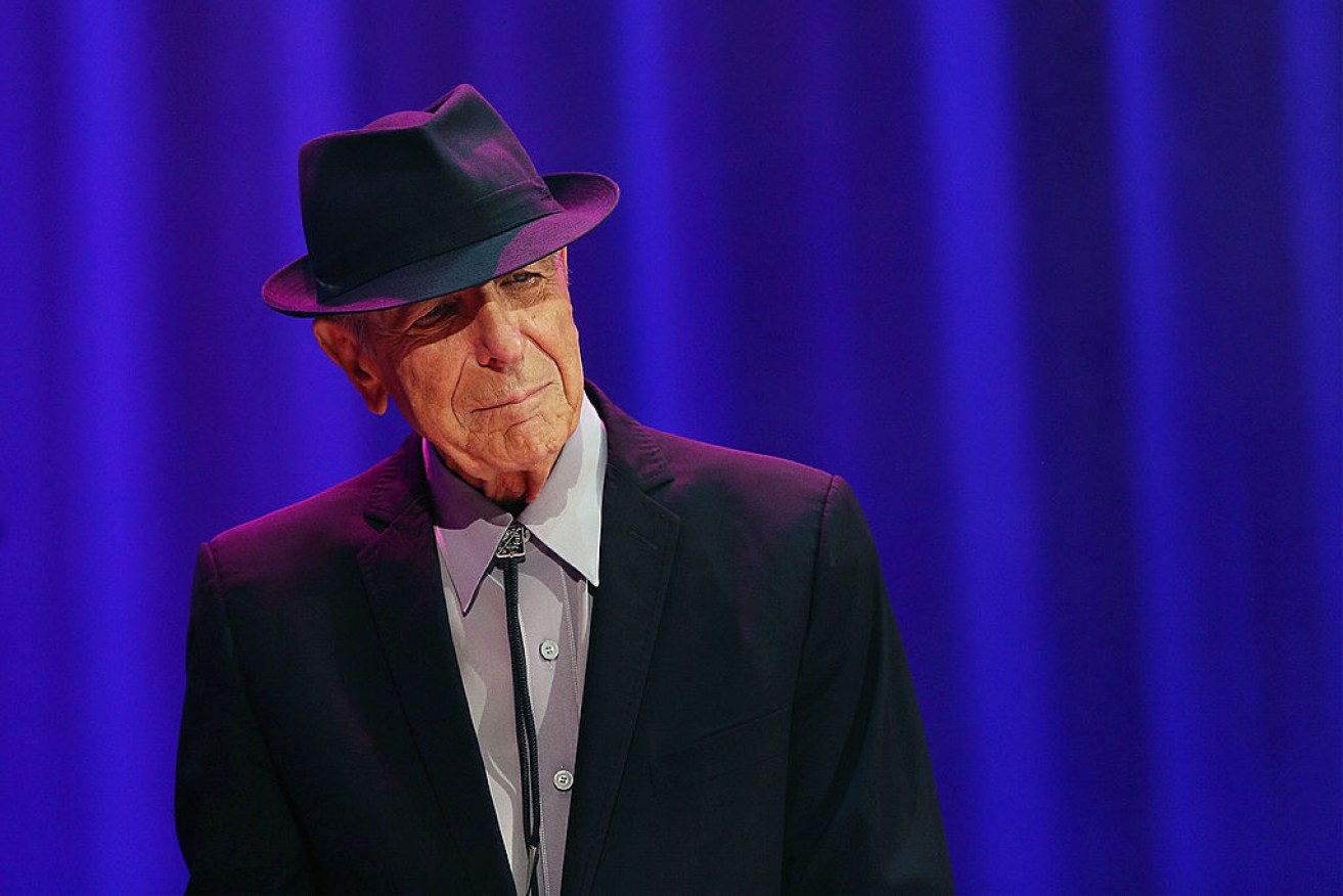 Leonard Cohen during a concert in Melbourne in 2013. 