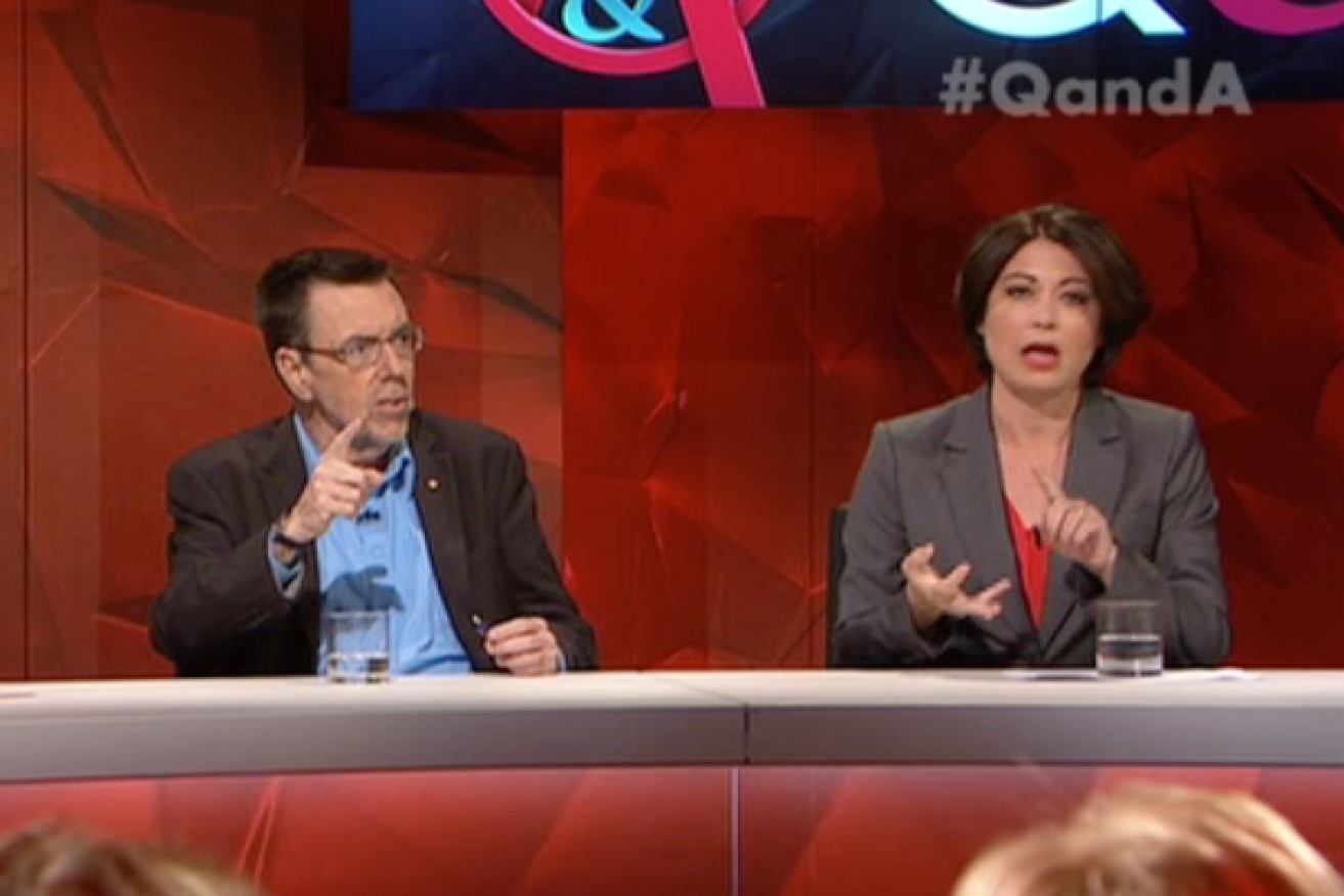 Greg Sheridan and Terri Butler sat next to each other, but couldn't agree. 