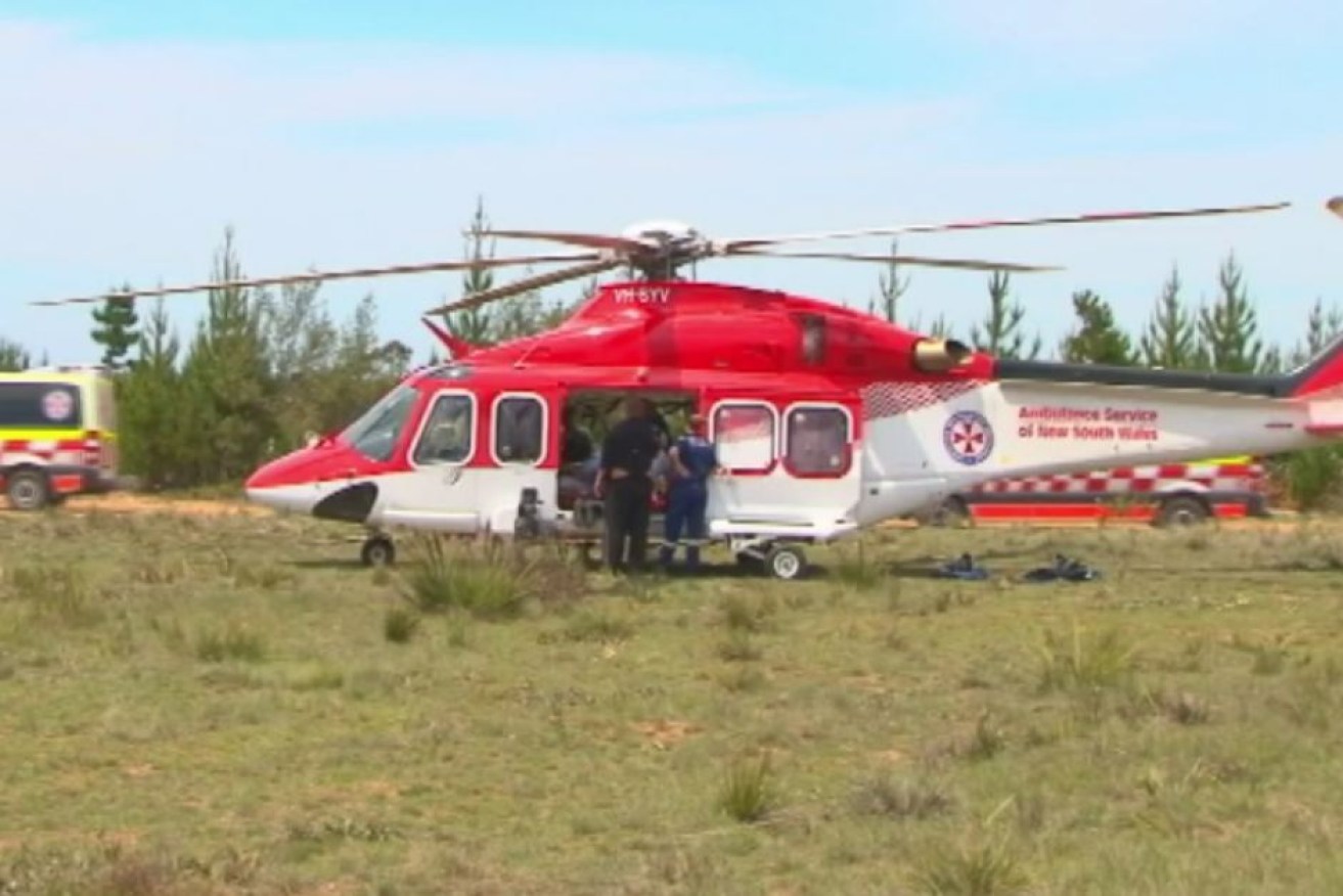 Two children had to be airlifted to Sydney.