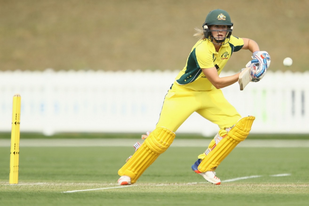 Cricket prodigy Ellyse Perry's aims to take English wickets after her 213-run turn at the crease.