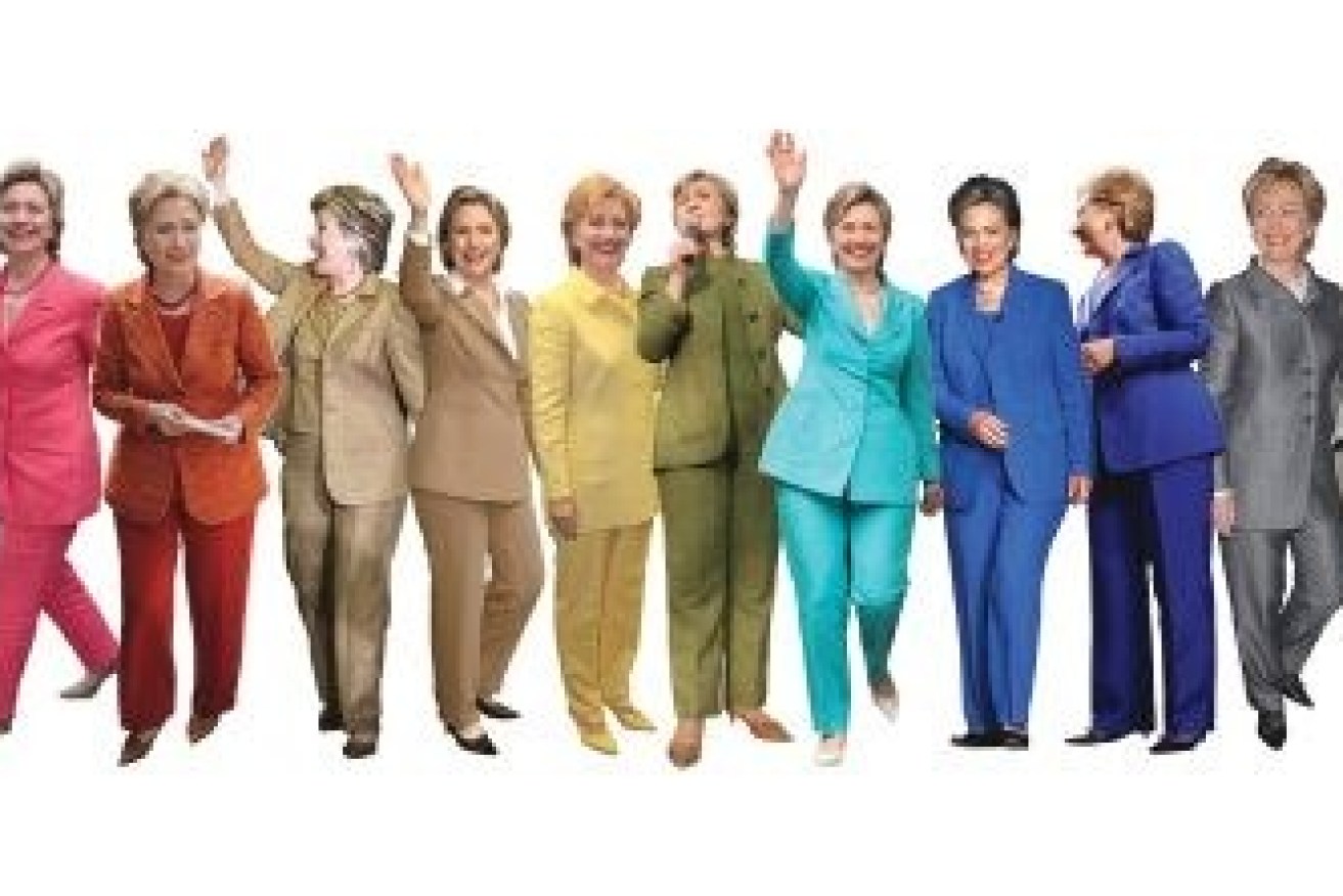 The Hillary Clinton pantsuit rainbow.