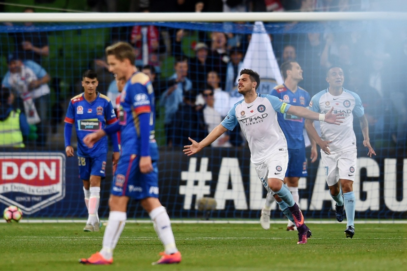 Bruno Fornaroli has become the fastest man to score 30 A-League goals, beating Shane Smeltz's record.