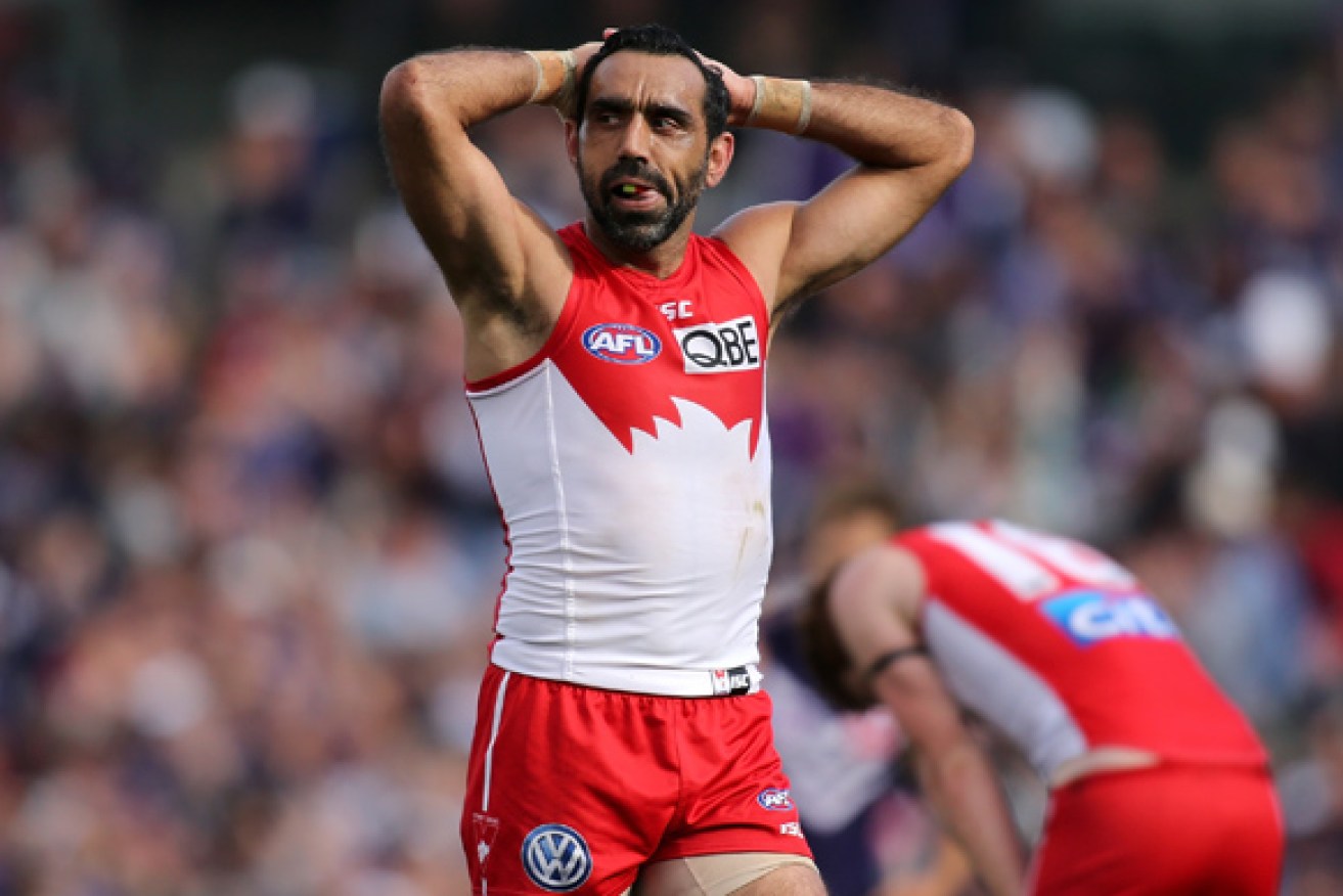 Adam Goodes stood up against racism in the AFL.  