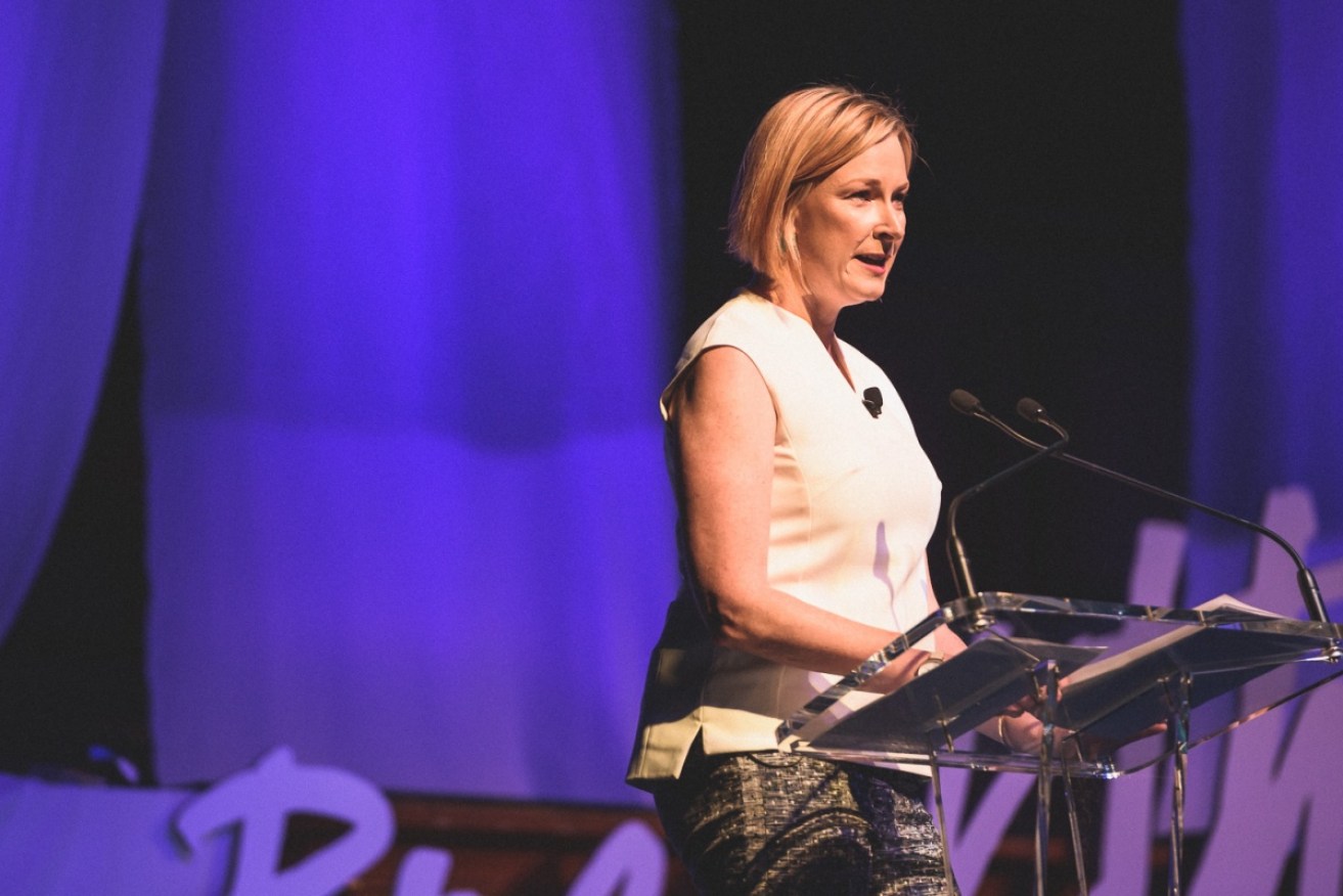 Leigh Sales speaks about women in the media at Breakthrough in Melbourne.