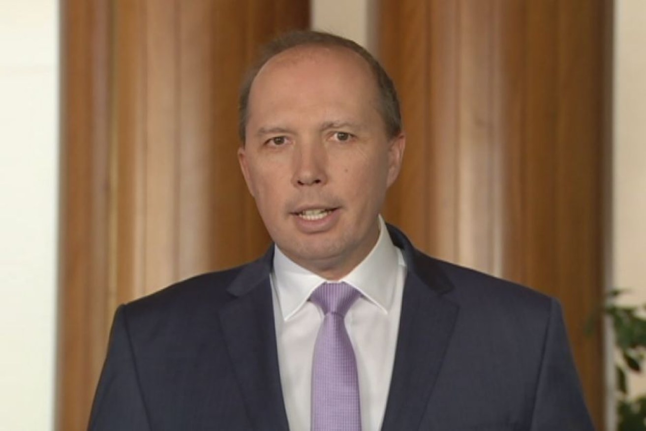Immigration Minister Peter Dutton says he has "spoken the truth".
