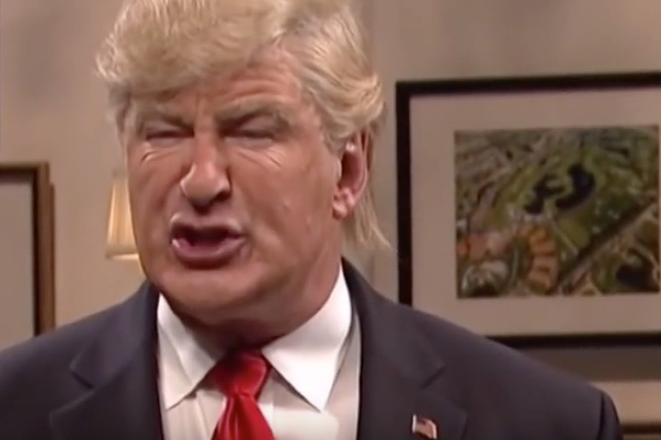 Alec Baldwin has made his first appearance as the president-elect.