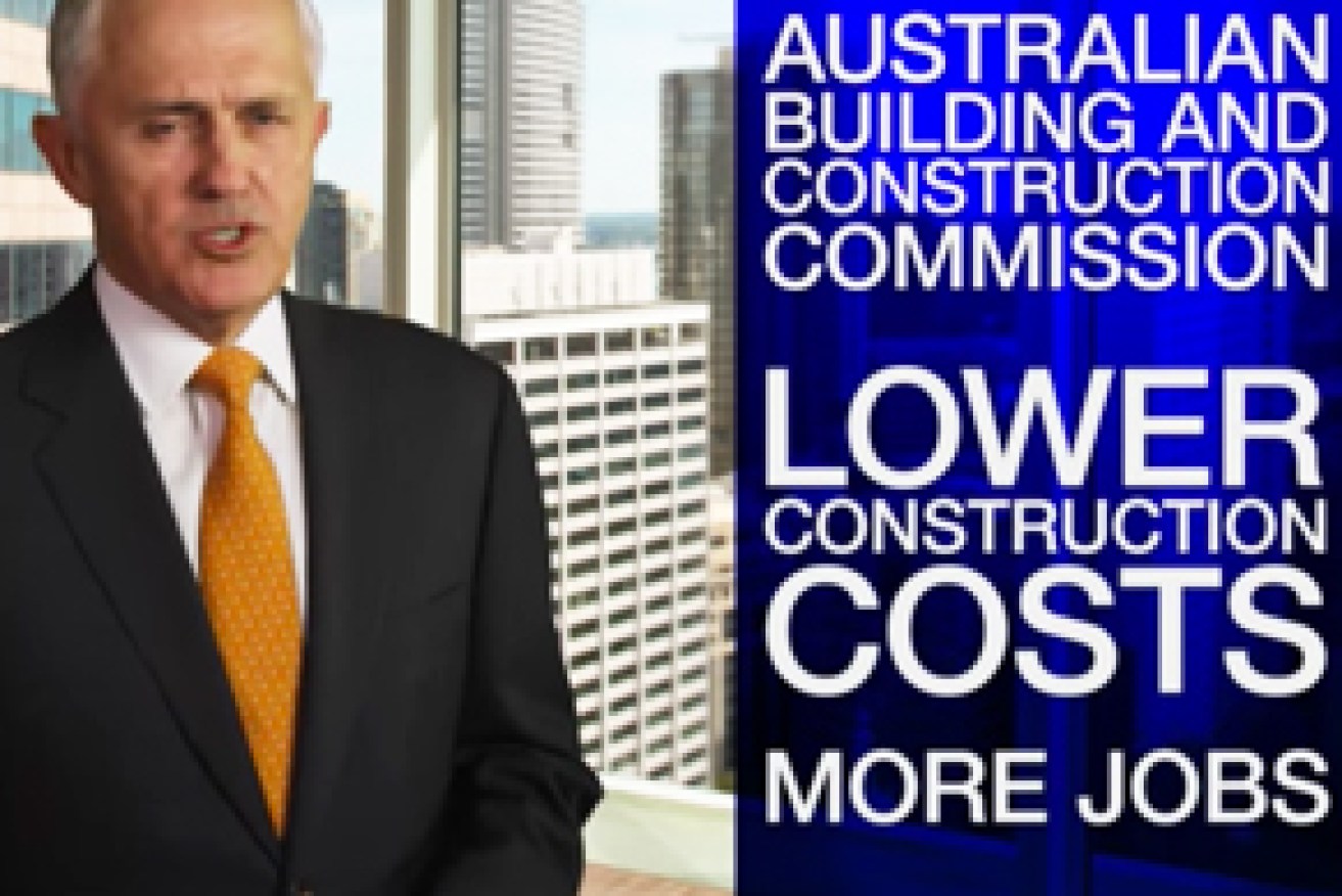 Housing affordability was one of the government's key arguments for the ABCC. Photo: YouTube