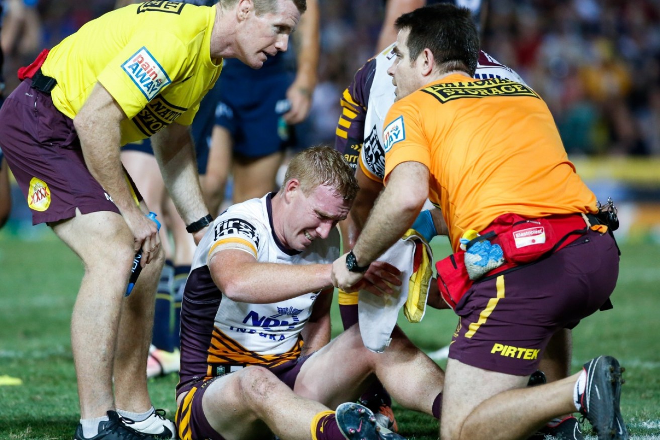 Brisbane Broncos player Jack Reed, shown here in 2016, is just one of scores of players knocked out. <i>Photo: AAP</i>