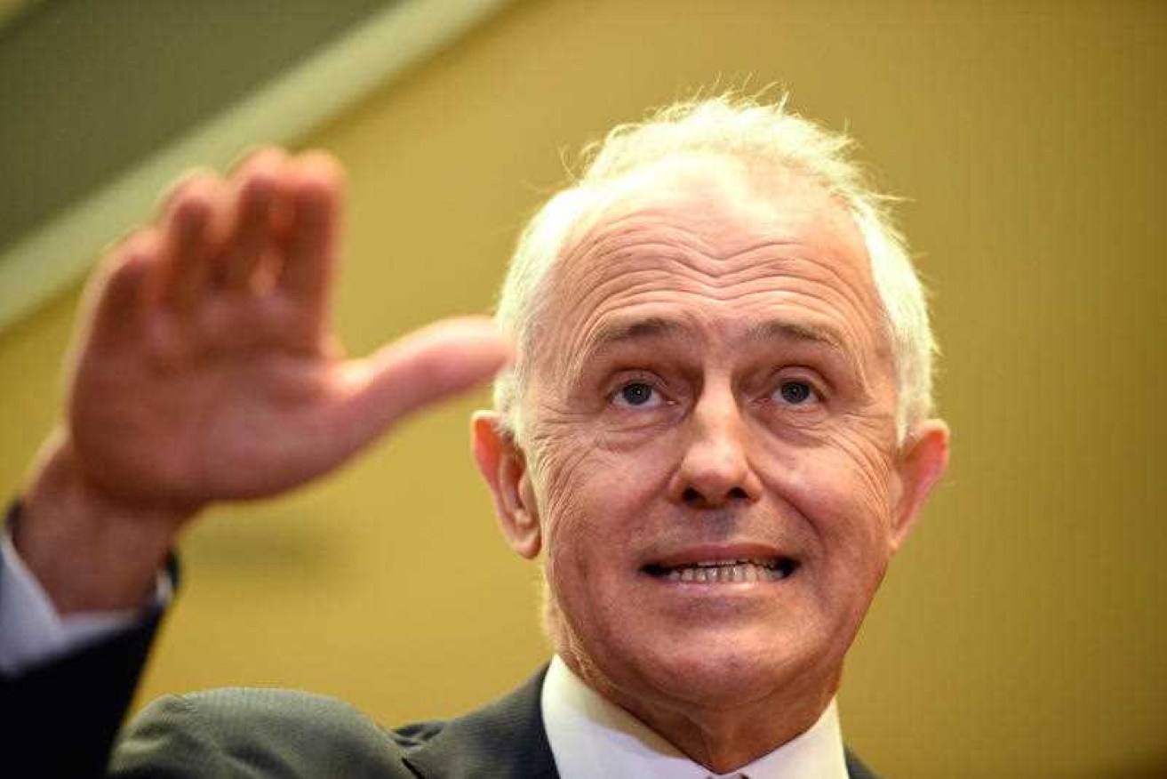 Try as he might, Malcolm Turnbull can barely manage a smile as his poll numbers tank.