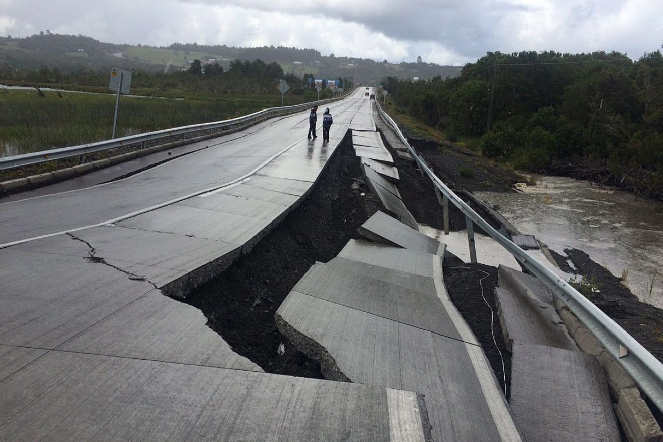 Chilean authorities issued a tsunami warning and ordered the evacuation of coastal areas in five regions of the country.