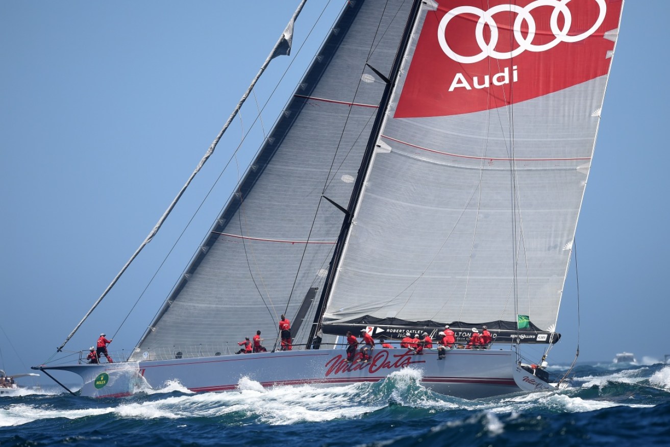 Wild Oats XI also suffered equipment failure in the 2015 race. Photo: AAP