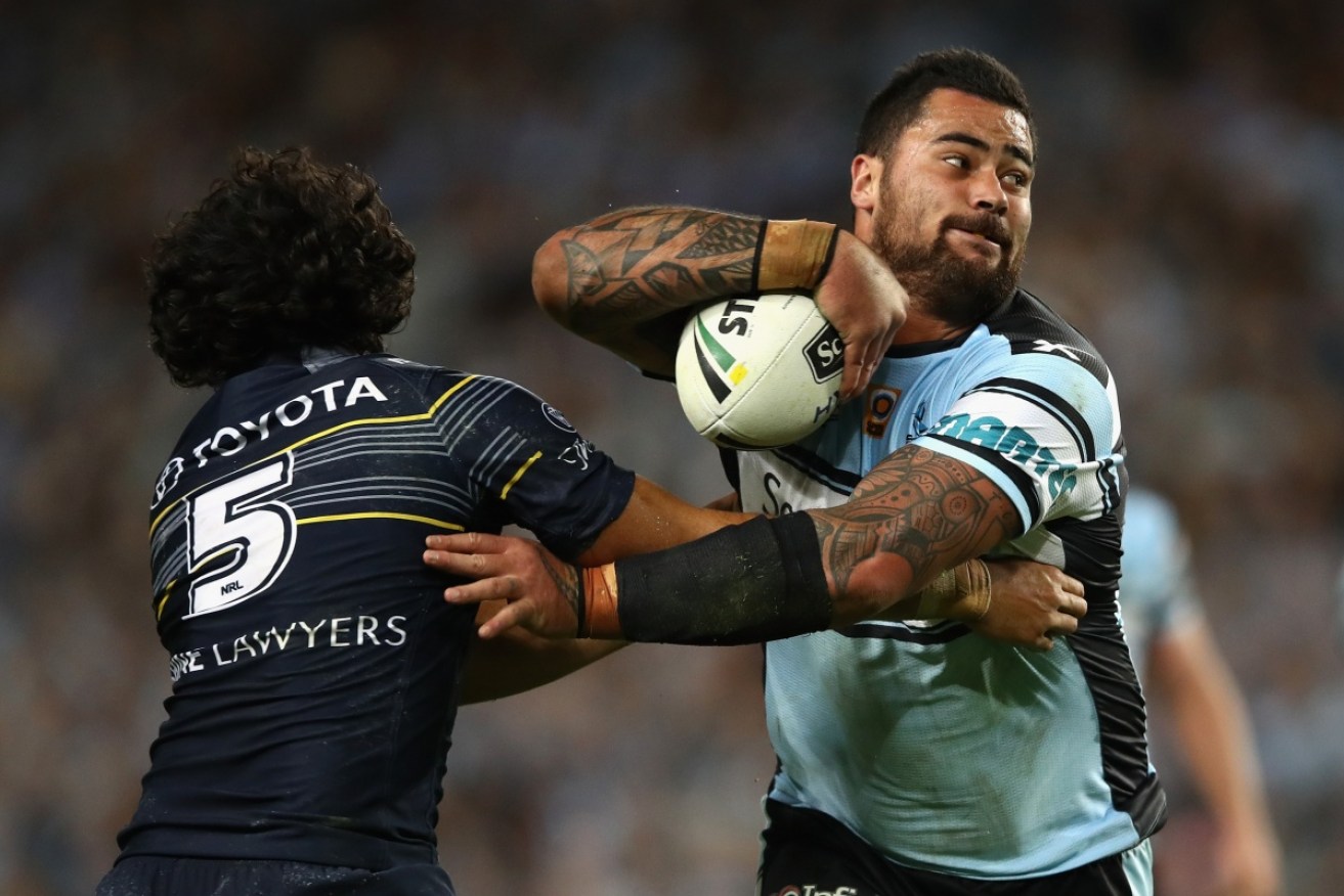Andrew Fifita has been issued with a breach notice relating to his on-field support for Kieran Loveridge.