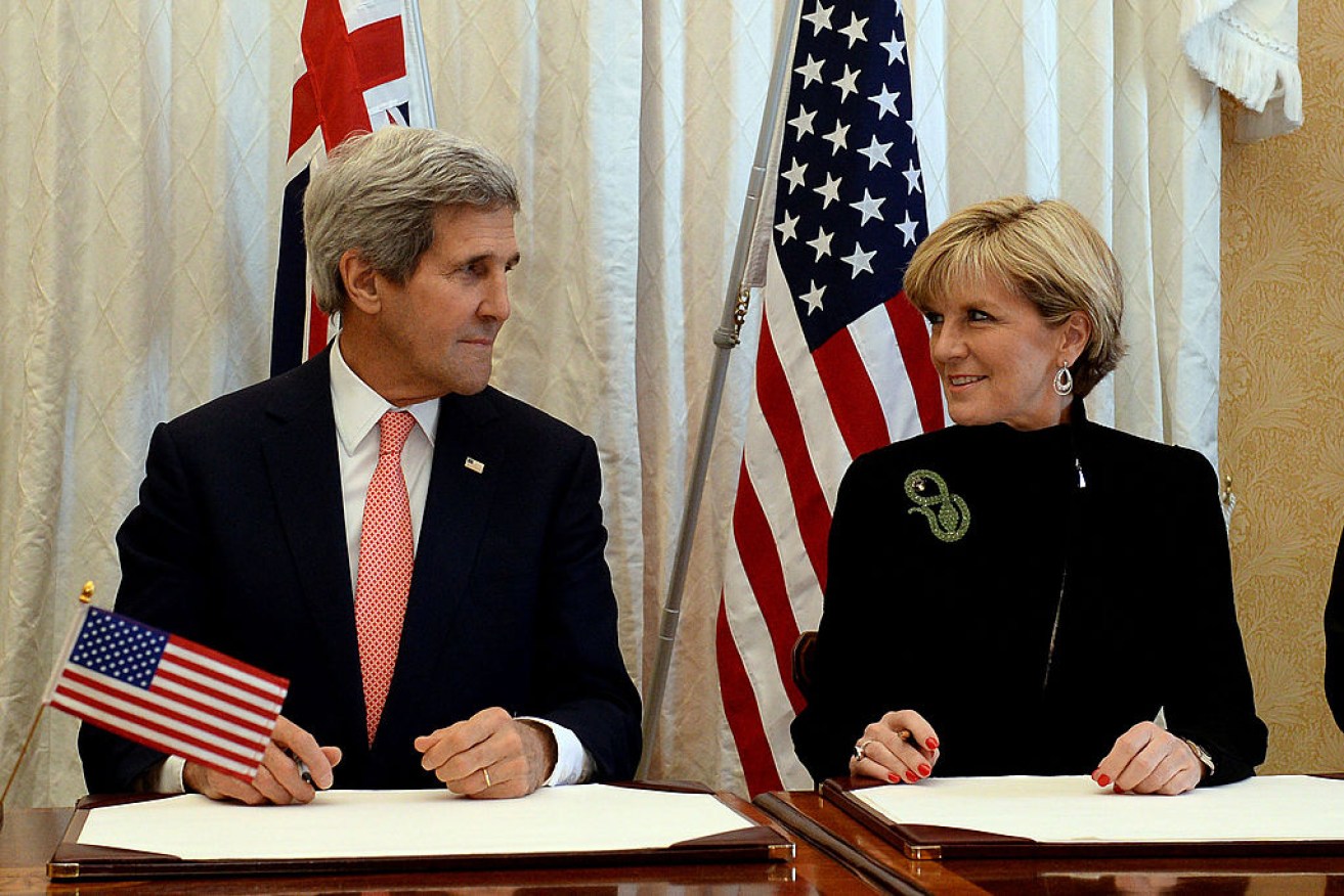 Secretary of State John Kerry and Australian Foreign Minister Julie Bishop.