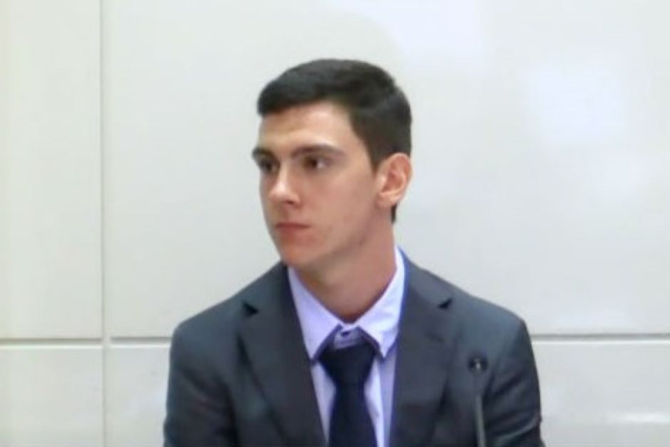 Dylan Voller gives evidence to the Royal Commission.
