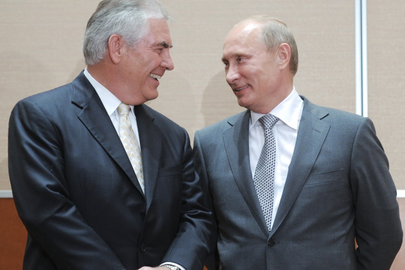 The potential appointment of Rex Tillerson as secretary of state will raise questions over Mr Trump's relationship with Russia.