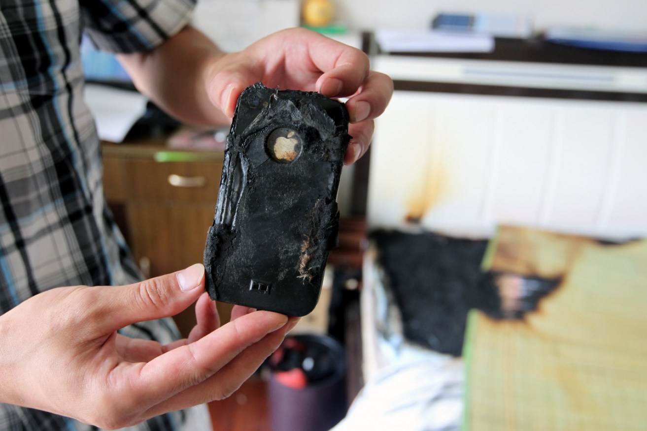 A consumer watchdog reports of exploding iPhone batteries and phones unexpectedly turning off.