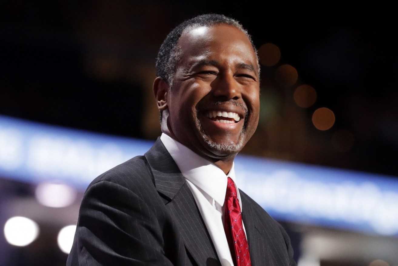Former Republican presidential candidate Ben Carson has a major role in the Trump administration. 