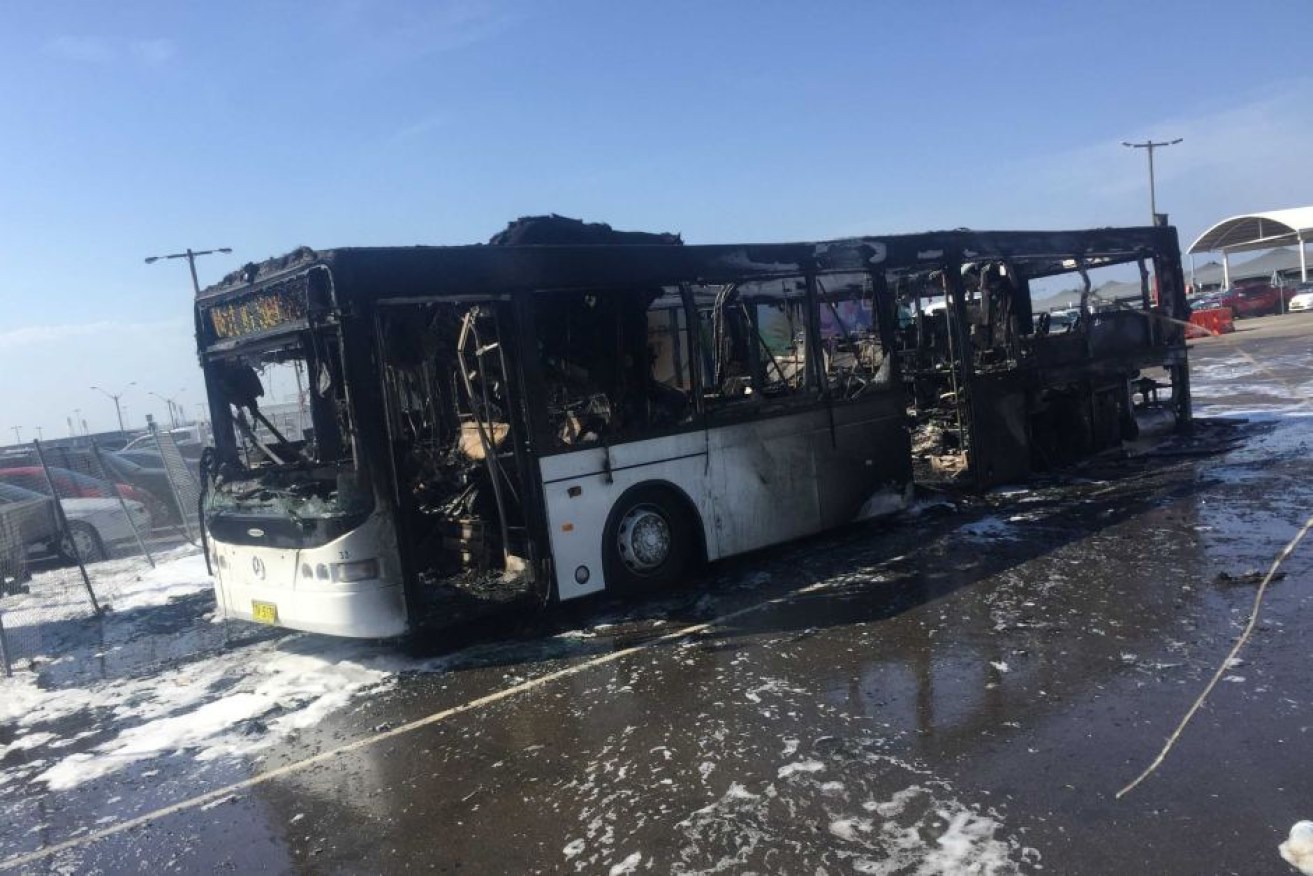 A local fire and rescue station master told the ABC it appeared one of the buses overheated.