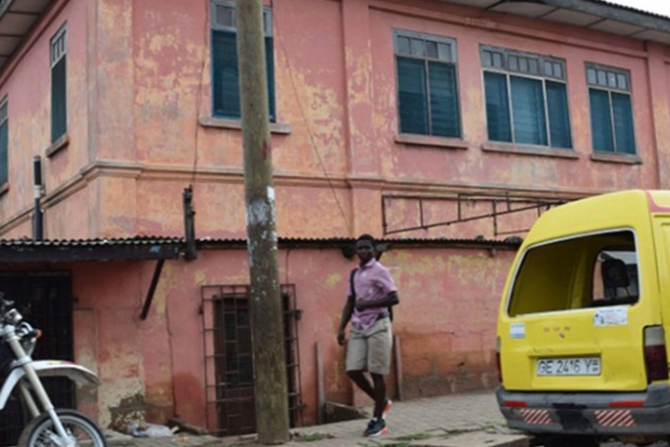 The fake embassy was operated out of a faded old building in Accra.
