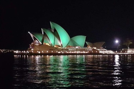Green fail: lit–up Opera House cost nearly $200,000, achieved nothing