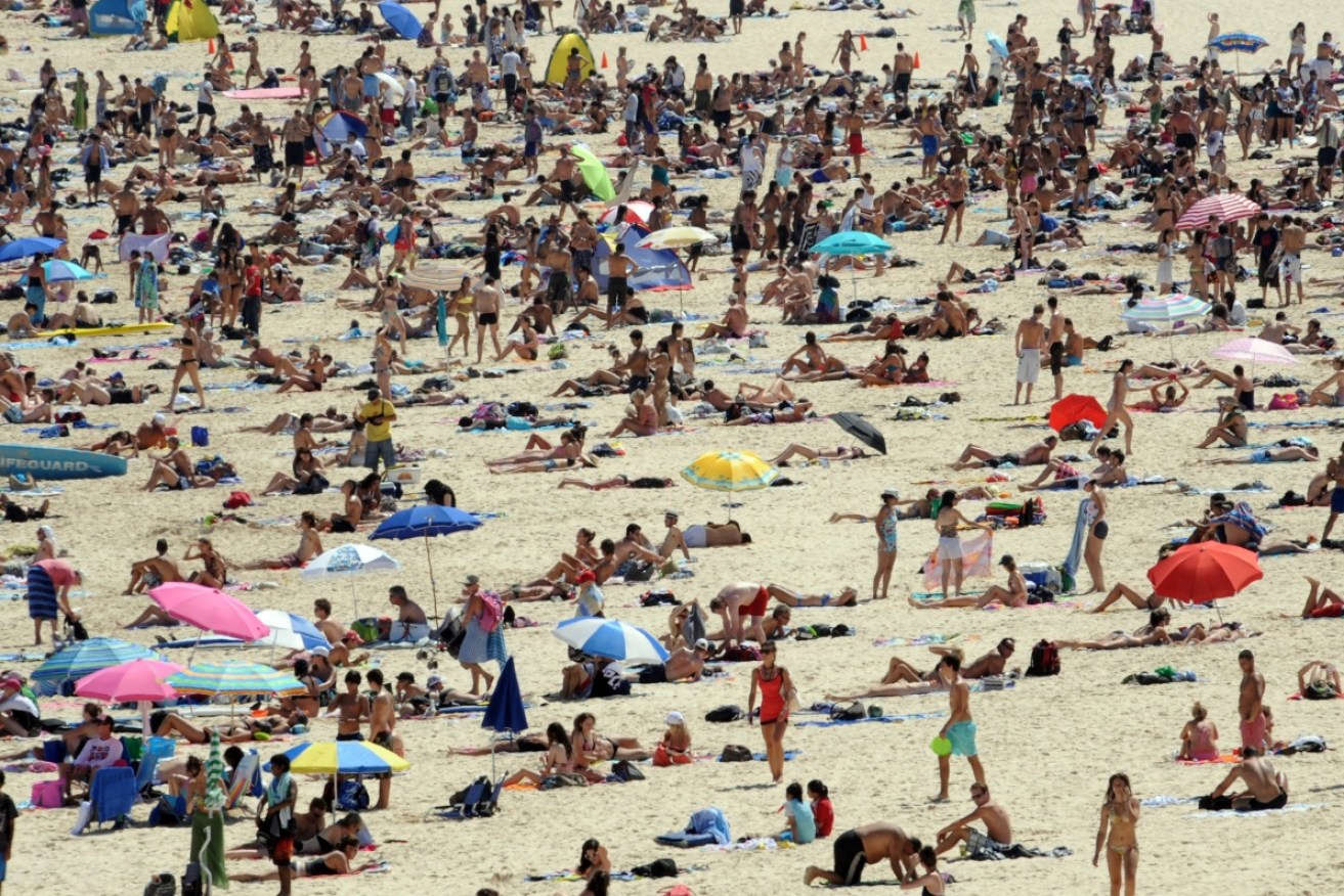 Two states in Australia will swelter through uncomfortable conditions. 