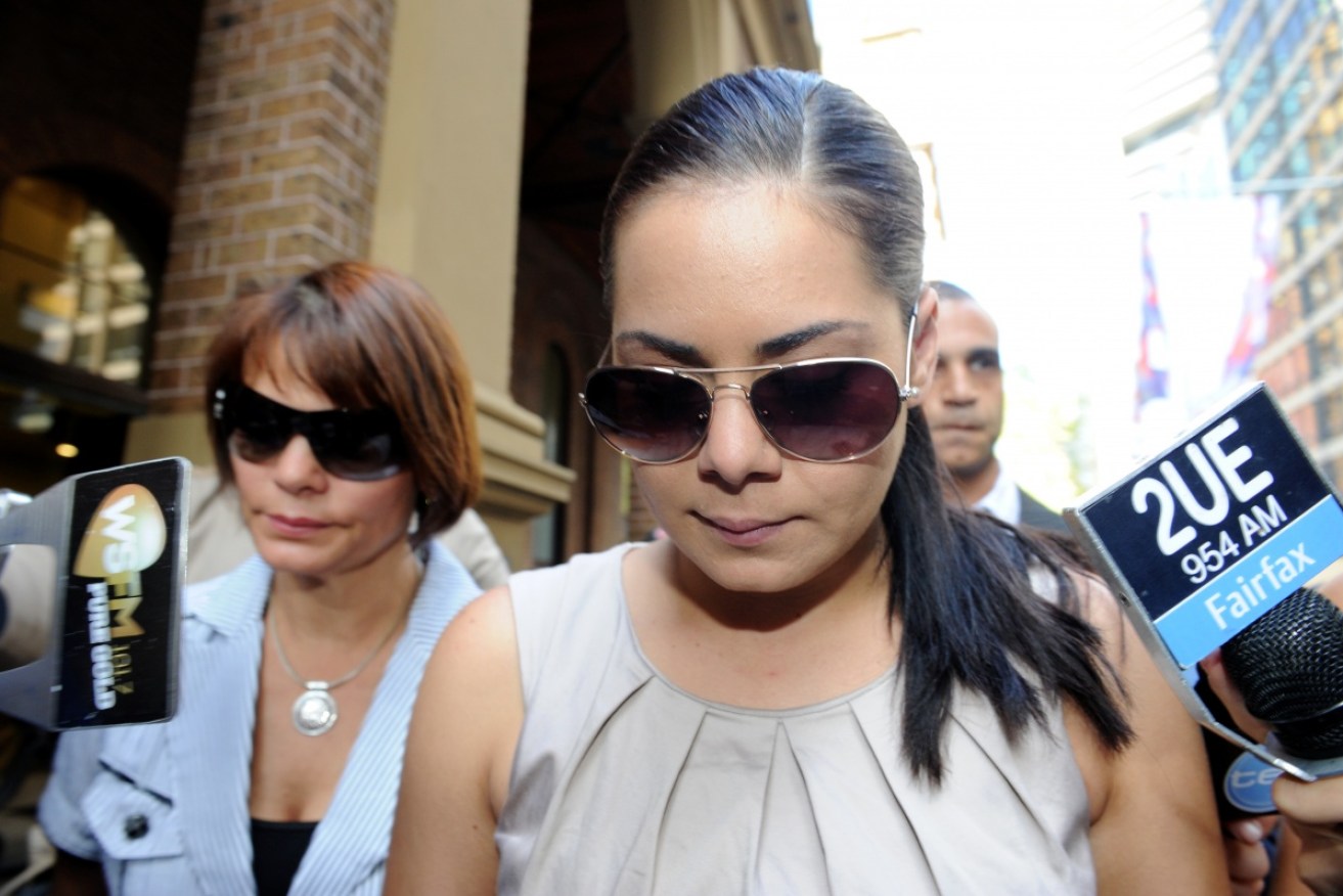 Jessica Silva leaves the NSW Supreme Court in March 2015 after the guilty verdict.