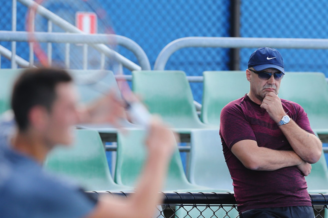 John Tomic, father of Bernard and Sara, lashed out at officials during his daughter's loss at Melbourne Park.
