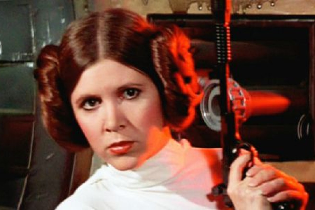 Star Wars actress Carrie Fisher, pictured in her role as Princess Leia, is in hospital after suffering a heart attack.