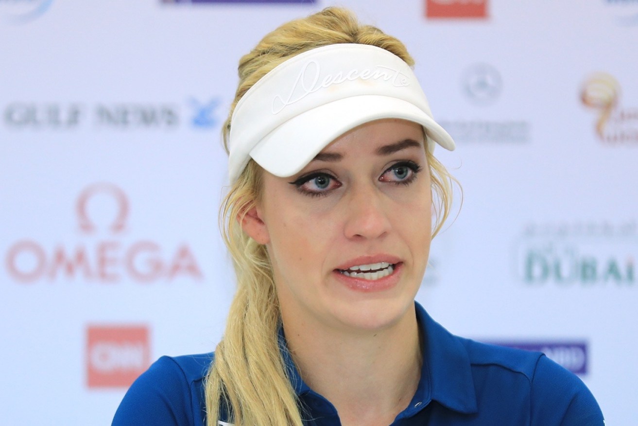 The American golfer could not hold back the tears.