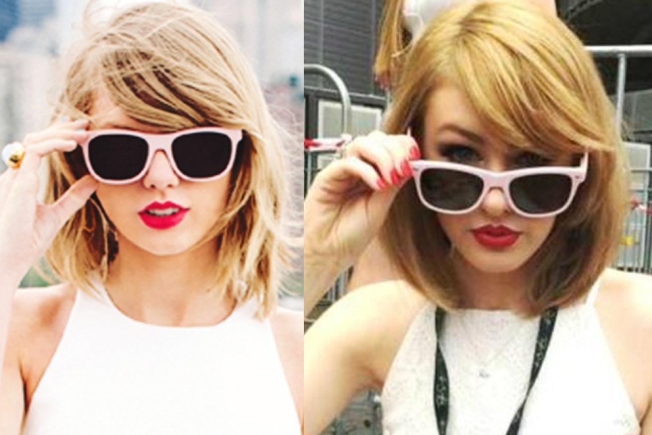 It's tough to tell Taylor Swift (left) and Olivia Sturgiss (right) apart.