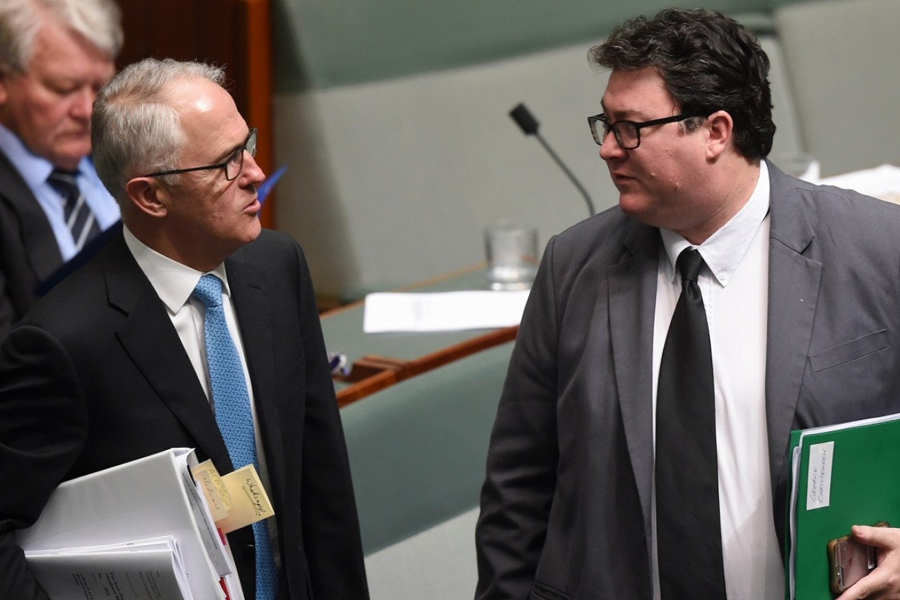 George Christensen told Andrew Bolt he could no longer serve under Malcolm Turnbull. 
