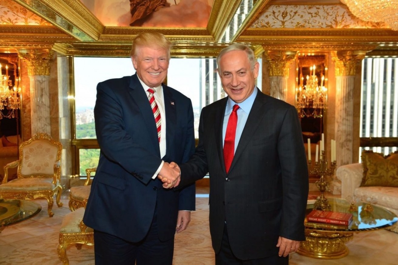 Donald Trump and Israeli Prime Minister Benjamin Netanyahu met at Trump Tower in New York last year.