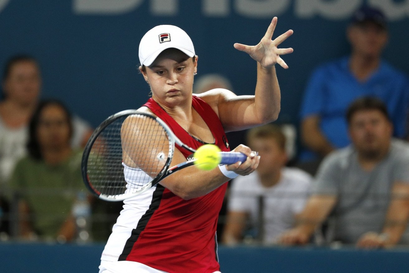 Ash Barty showed signs of greatness in going down to Angelique Kerber in Brisbane.