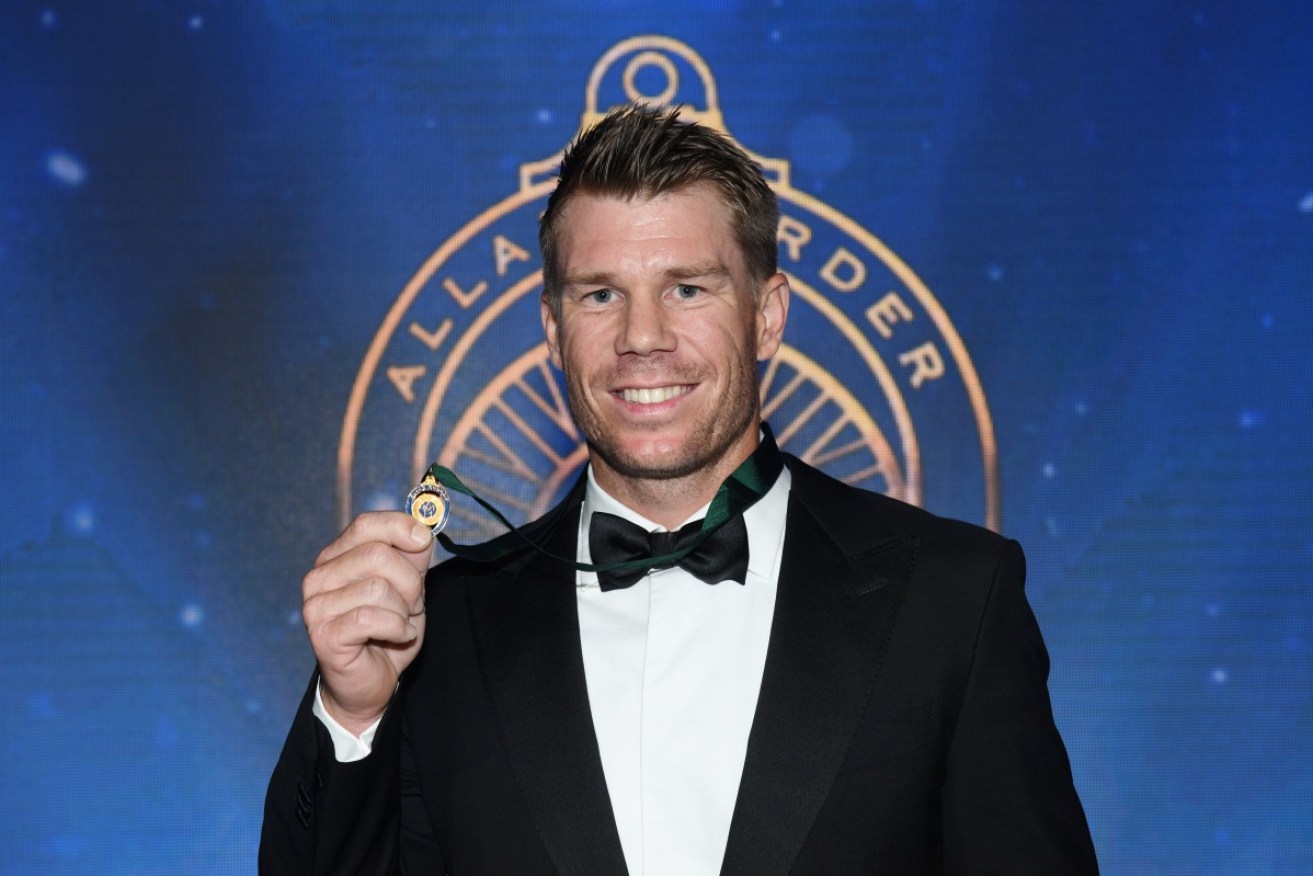 Warner won both ODI player of the year and the Allan Border medal.